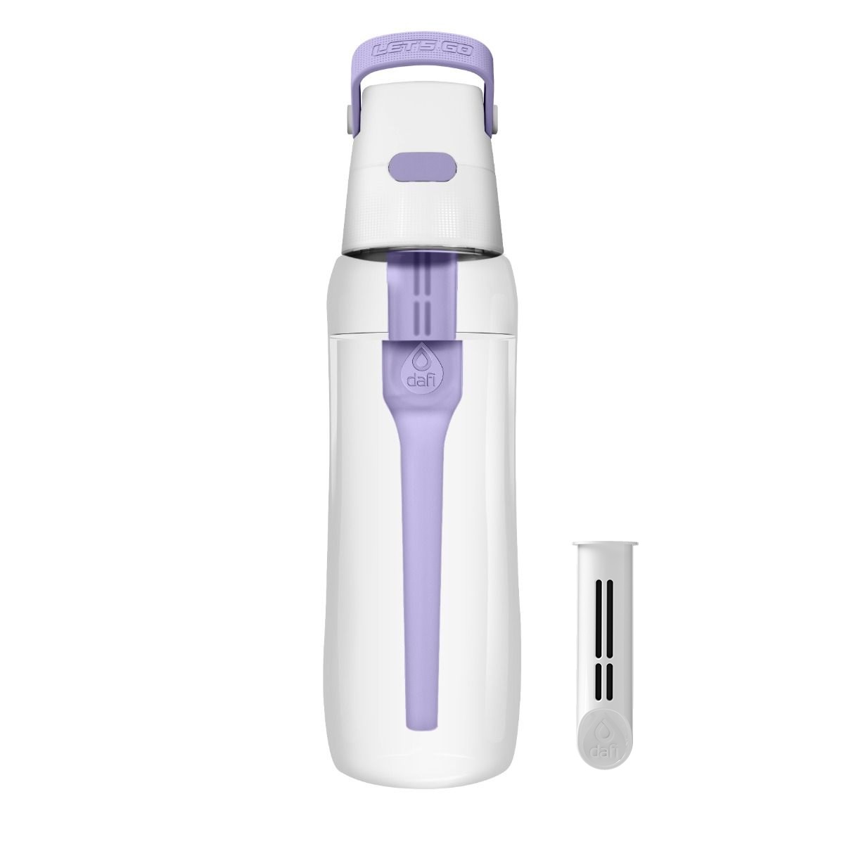 Butelka filtrująca Dafi SOLID 0,7 l digital lavender + 2 filtry węglowe