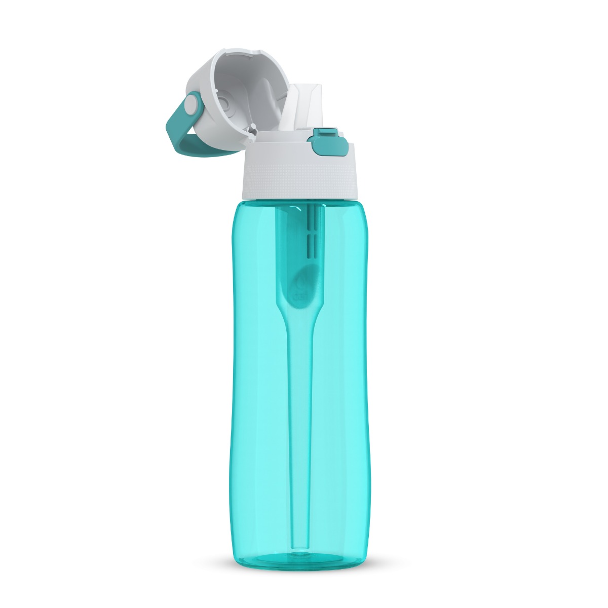 Butelka filtrująca Dafi SOLID 0,7 l turkusowa barwiony zbiornik z filtrem