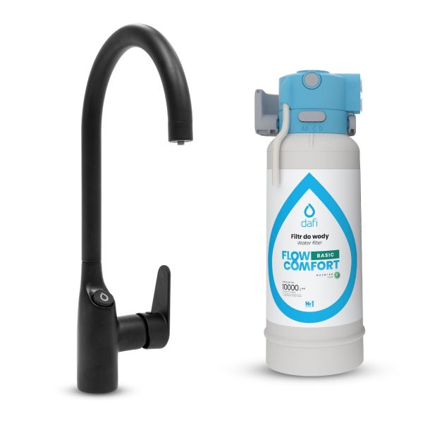 Dafi | FLOW COMFORT filtr Basic (DC10) bateria trójdrożna COMO czarna