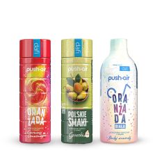 PushAir 3 Syropy do Wody Biała Oranżada + Czerwona Oranżada + Gruszka