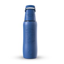 Butelka filtrująca Dafi SOLID SiliconeFit 0,7 l Navy Cobalt Laser PRZYGODA WZYWA