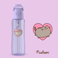Butelka Filtrująca Dafi x PUSHEEN SOLID 0,7 z Filtrem Lavender