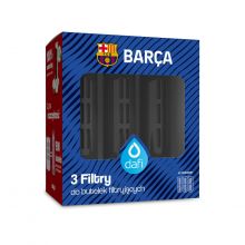 ZESTAW 3 filtry do butelki Dafi SOFT i SOLID FC Barcelona czarny