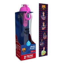 Butelka filtrująca Dafi SOFT FC Barcelona 0,5 l flamingowa z 2 filtrami
