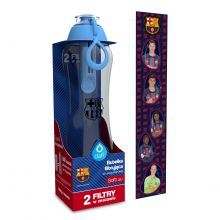 Butelka filtrująca Dafi SOFT FC Barcelona 0,5 l niebiańska z 2 filtrami
