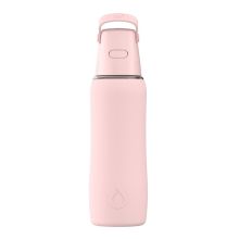 Szklana Butelka Filtrująca Dafi GLASS SiliconeFit 0,6 Baby Pink z Filtrem