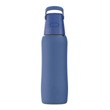 Szklana Butelka Filtrująca Dafi GLASS SiliconeFit 0,6 Navy Cobalt z Filtrem