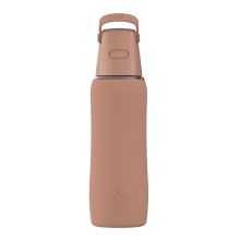 Szklana Butelka Filtrująca Dafi GLASS SiliconeFit 0,6 Mocha Mousse z Filtrem