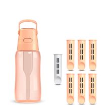 Butelka filtrująca Dafi SOLID 0,5 l peach fuzz barwiona z 7 wkładami
