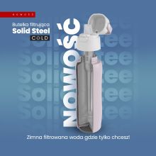 Termiczna Butelka filtrująca Dafi SOLID Steel COLD różana 500 ml new
