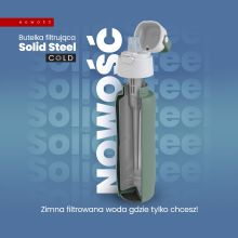 Termiczna Butelka filtrująca Dafi SOLID Steel COLD szałwiowa 500 ml new