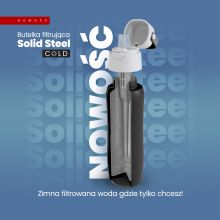Termiczna Butelka filtrująca Dafi SOLID Steel Cold czarna 500 ml new