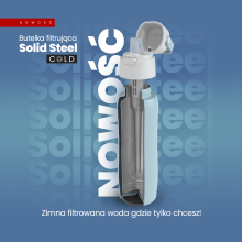 Termiczna Butelka filtrująca Dafi SOLID Steel COLD niebieska 500 ml new
