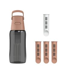 Butelka Filtrująca Dafi SOLID 0,5 Mocha Mousse Zbiornik Czarny 4x Filtr