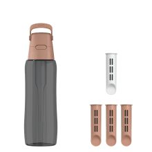 Butelka Filtrująca Dafi SOLID 0,7 Mocha Mousse Zbiornik Czarny 4x Filtr