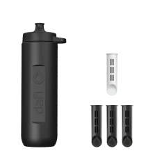 Sportowy Bidon na Wodę Dafi RUSH 1,0 l Czarny 4x Filtr