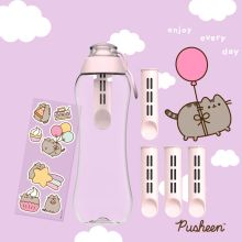 Butelka Filtrująca Dafi x PUSHEEN SOFT 0,5 5x Filtr Baby Pink naklejki