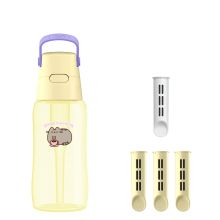 Butelka Filtrująca Dafi x PUSHEEN SOLID 0,5 4x Filtr Yellow 