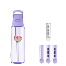 Butelka Filtrująca Dafi x PUSHEEN SOLID 0,7 4x Filtr Lavender