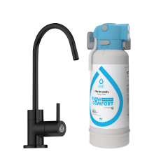 System filtrujący Dafi FLOW COMFORT Magnezowy S + kran ALTO czarny