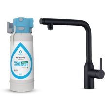 System filtrujący Dafi FLOW COMFORT Basic (DC10) + bateria trójdrożna SKANDI czarny mat