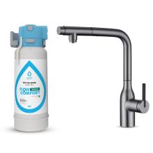 System filtrujący Dafi FLOW COMFORT Basic (DC10) + bateria trójdrożna SKANDI gun metal