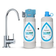 System filtrujący Dafi FLOW COMFORT 2x Filtr Basic (DC10) + kran ALTO chrom