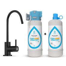 System filtrujący Dafi FLOW COMFORT 2x Filtr Perfect (D1) + kran ALTO czarny