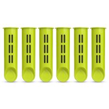 ZESTAW 6 filtrów do butelki filtrującej Dafi SOFT i SOLID limonkowy