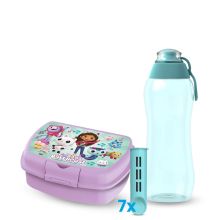 Butelka filtrująca Dafi SOFT 0,3 miętowa 7 wkładów i lunchbox GABI
