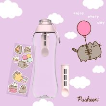 Butelka Filtrująca Dafi x PUSHEEN SOFT 0,5 2x Filtr Baby Pink naklejki