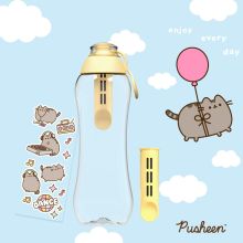 Butelka Filtrująca Dafi x PUSHEEN SOFT 0,5 2x Filtr Yellow naklejki