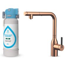 System filtrujący Dafi FLOW COMFORT DC10 + bateria trójdrożna SKANDI brąz szczotkowany