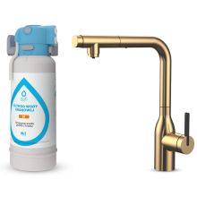 System filtrujący Dafi FLOW COMFORT D1 + bateria trójdrożna SKANDI złoto szczotkowane