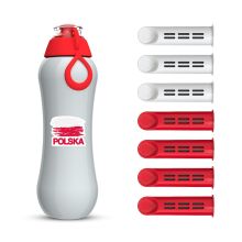 Butelka filtrująca Dafi SOFT szaro-makowa 0,5 l POLSKA 7 filtrów