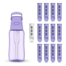 Butelka filtrująca Dafi SOLID 0,5 zbiornik zakrętka lavender 13 filtrów