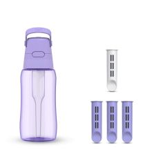 Butelka filtrująca Dafi SOLID 0,5 zbiornik zakrętka lavender 4 filtry