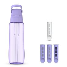 Butelka filtrująca Dafi SOLID 0,7 zbiornik zakrętka lavender 4 filtry