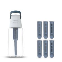 Butelka filtrująca Dafi SOLID 0,5 l jeansowa z 7 filtrami