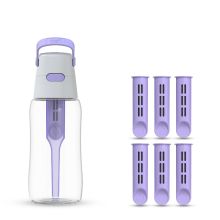 Butelka filtrująca Dafi SOLID 0,5 l digital lavender z 7 filtrami