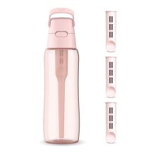 Butelka filtrująca Dafi SOLID 0,7 Baby Pink z 4 filtrami