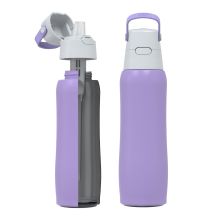 Butelka filtrująca Dafi SOLID Steel digital lavender 800 ml wielorazowa