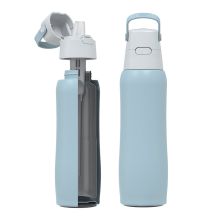 Butelka filtrująca Dafi SOLID Steel niebieska 800 ml wielorazowa