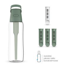 Szklana Butelka Filtrująca Dafi GLASS 0,6 Szałwiowy 4x Filtr