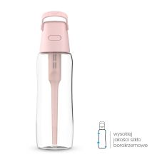 Szklana Butelka Filtrująca Dafi GLASS 0,6 Baby Pink z Filtrem