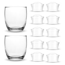Zestaw Dafi Butelka filtrująca SOLID 0,7 czarna 4 filtry + Butelka termiczna EASY 490 ml