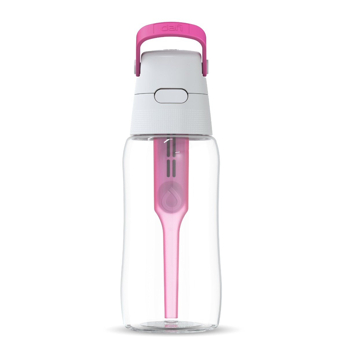 Butelka filtrująca Dafi SOLID 0,5 l flamingowa + filtr węglowy 