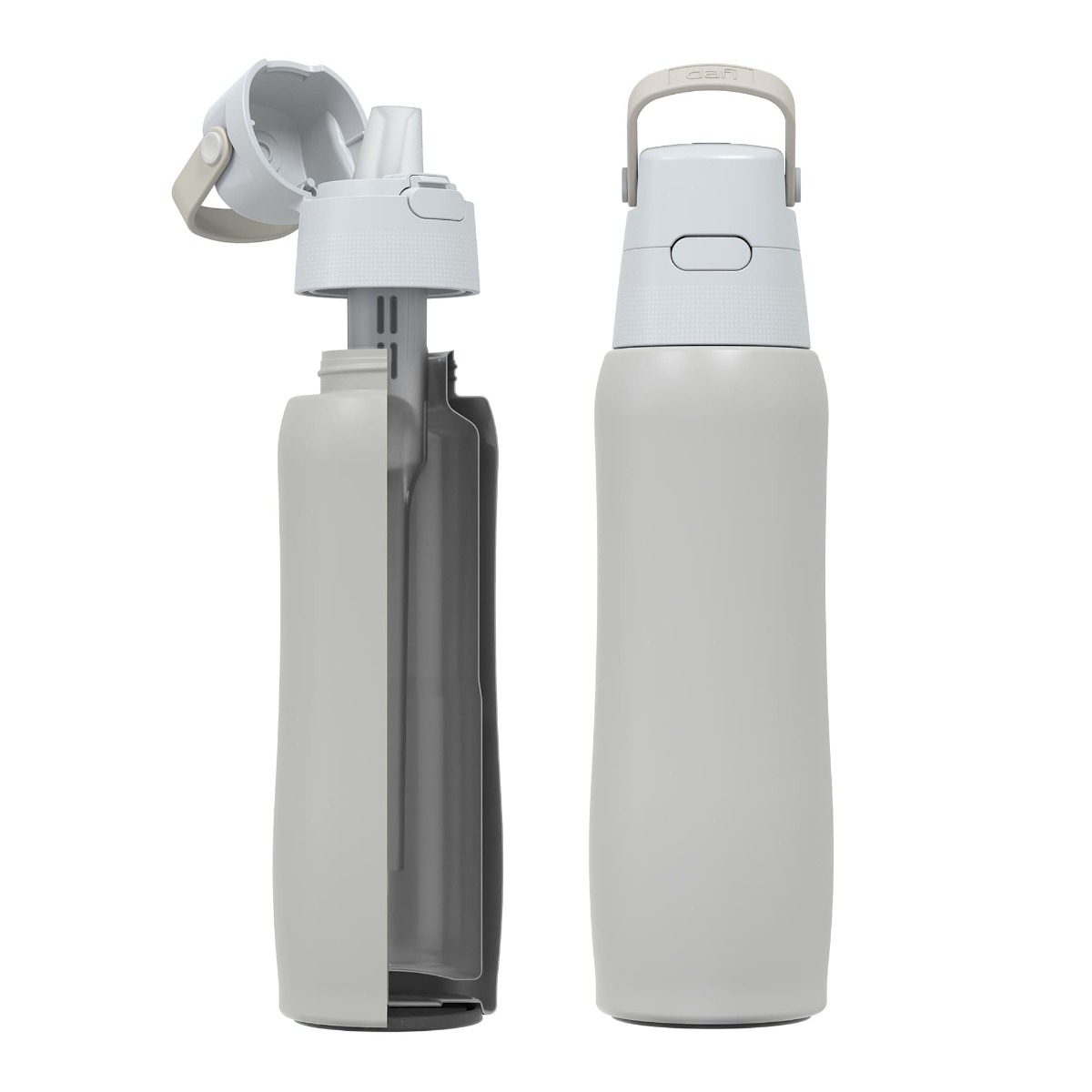Termiczna butelka filtrująca Dafi SOLID Steel COLD perłowa 500 ml
