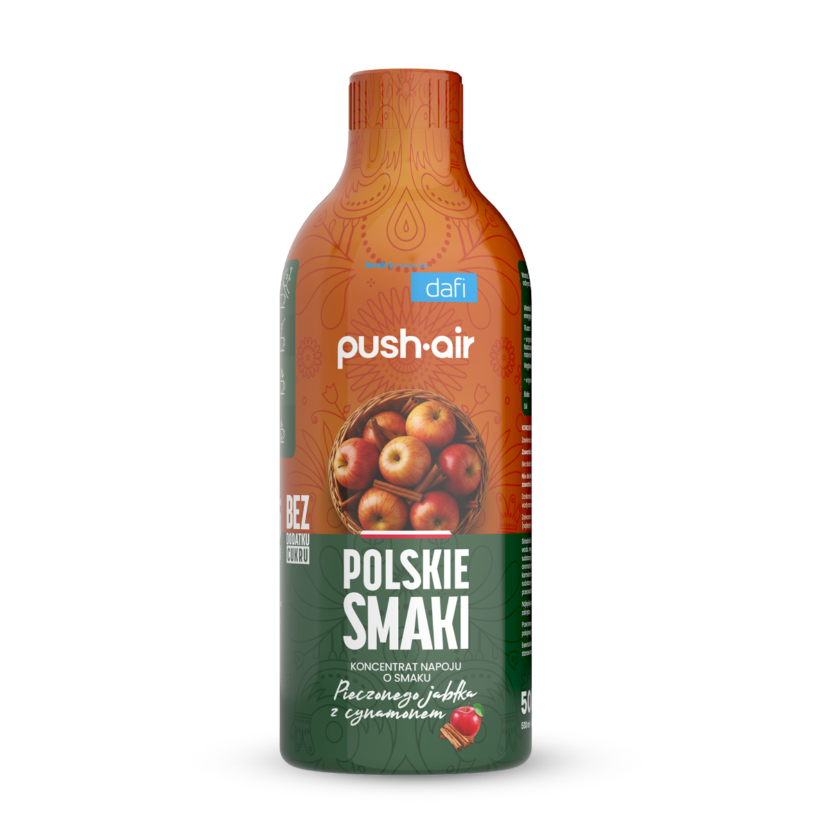 PushAir Koncentrat do Wody Pieczone Jabłko Cynamon Syrop Dafi 500 ml