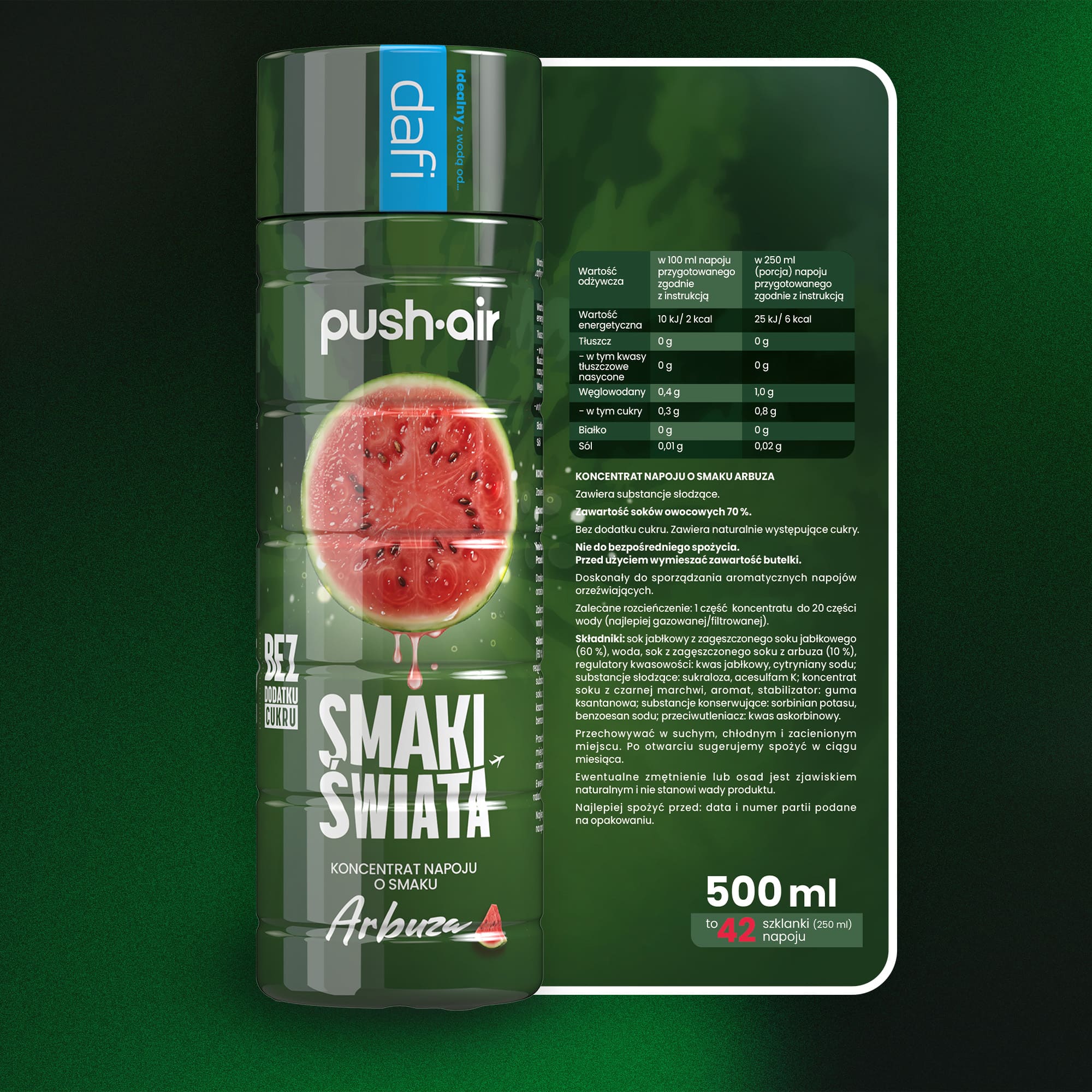 Arbuz koncentrat do saturatora Dafi Pushair 500 ml